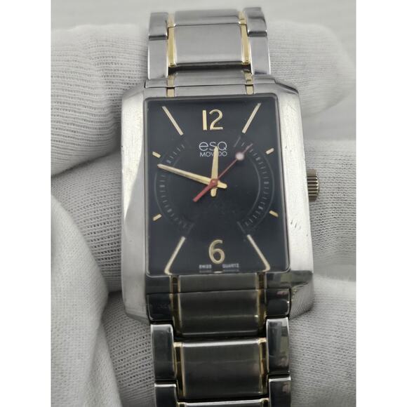 Rare Swiss ESQ Movado Synthesis Men’s Quartz Watch New Battery Tested Runs Well - Picture 2 of 13